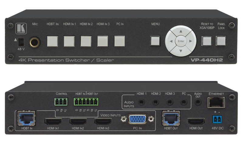 Новый коммутатор/маштабатор предназначен для применения в составе мультимедийных комплексов студий, переговорных и актовых залов.